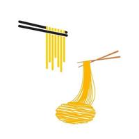 tagliatelle cibo cartello simbolo illustrazione vettore