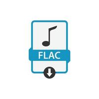 flac Scarica Audio file vettore