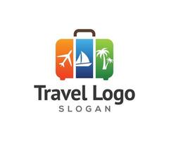 logo dell'agenzia di viaggi vettore