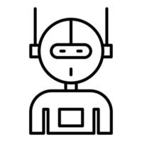 stile icona robot vettore
