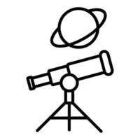 astronomia icona stile vettore