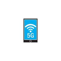 5g logo cartello vettore modello