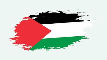 Vintage ▾ Palestina grunge struttura bandiera vettore