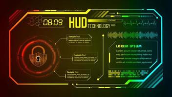 moderno hud tecnologia sfondo vettore