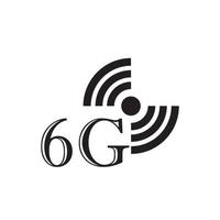 6g Internet icona vettore