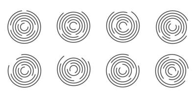 concentrico cerchio geometrico vettore elemento