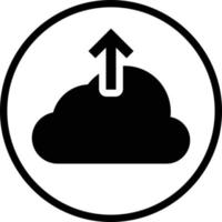 backup, nube, caricare icona vettore