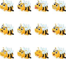 ape con diverso facciale espressioni vettore