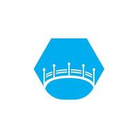 ponte icona logo, vettore design