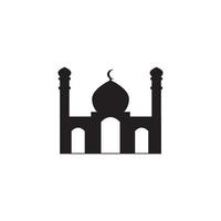 moschea icona logo, vettore design