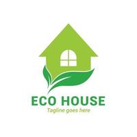 logo della casa ecologica vettore