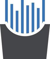 illustrazione vettoriale di patatine fritte su uno sfondo. simboli di qualità premium. icone vettoriali per il concetto e la progettazione grafica.