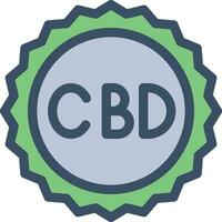 CBD vettore illustrazione su un' sfondo.premio qualità simboli.vettore icone per concetto e grafico design.