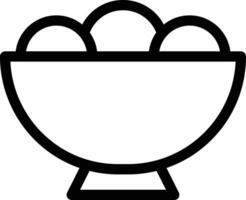 ciotola illustrazione vettoriale di cibo su uno sfondo simboli di qualità premium. icone vettoriali per il concetto e la progettazione grafica.
