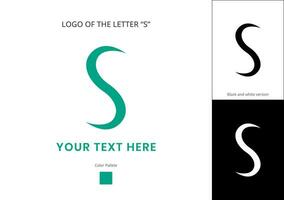 semplice logo di il lettera S vettore