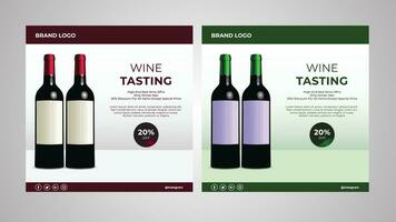 vino degustazione manifesto design vettore