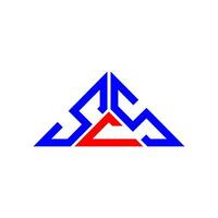 sc lettera logo creativo design con vettore grafico, sc semplice e moderno logo nel triangolo forma.