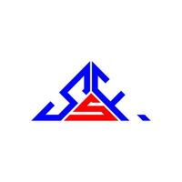 ssf lettera logo creativo design con vettore grafico, ssf semplice e moderno logo nel triangolo forma.