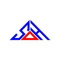 sd lettera logo creativo design con vettore grafico, sd semplice e moderno logo nel triangolo forma.