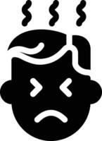 illustrazione vettoriale di rabbia su uno sfondo simboli di qualità premium. icone vettoriali per il concetto e la progettazione grafica.
