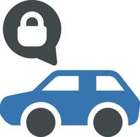 illustrazione vettoriale del blocco dell'auto su uno sfondo. simboli di qualità premium. icone vettoriali per il concetto e la progettazione grafica.