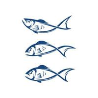 modello di logo di pesce. simbolo di vettore creativo