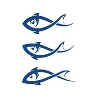 modello di logo di pesce. simbolo di vettore creativo