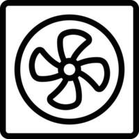 illustrazione vettoriale della ventola di raffreddamento su uno sfondo simboli di qualità premium. icone vettoriali per il concetto e la progettazione grafica.