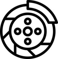 illustrazione vettoriale del freno su uno sfondo. simboli di qualità premium. icone vettoriali per il concetto e la progettazione grafica.