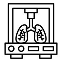 bioprinting icona stile vettore