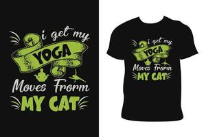 yoga maglietta design. yoga maglietta. yoga maglietta gratuito vettore. vettore