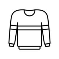 maglione icona per inverno Abiti nel nero schema stile vettore