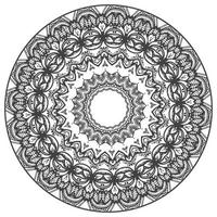 fiore mandala colorazione libro pagina.decorativo ornamento nel etnico orientale stile schema scarabocchio disegnato a mano vettore illustrazione