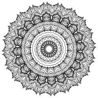 mandala colorazione pagina.vintage decorativo elementi, decorativo ornamento nel etnico orientale stile schema scarabocchio disegnato a mano vettore illustrazione