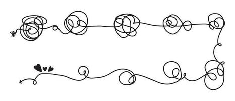 mano disegnato di groviglio scarabocchio schizzo. astratto scarabocchiare, vettore illustrazione.