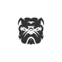 pitbull cane testa portafortuna logo disegni personaggio per sport e animale domestico logo vettore