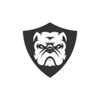 pitbull cane testa portafortuna logo disegni personaggio per sport e animale domestico logo vettore