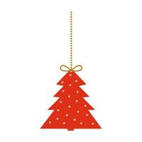 Natale decorazioni albero vettore