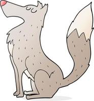 scarabocchio personaggio cartone animato lupo vettore