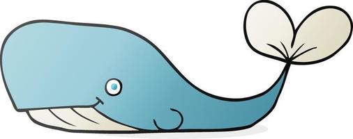 scarabocchio personaggio cartone animato balena vettore