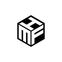 mf lettera logo design con bianca sfondo nel illustratore. vettore logo, calligrafia disegni per logo, manifesto, invito, eccetera.