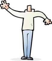 scarabocchio personaggio cartone animato maschio Esprimere a gesti corpo vettore