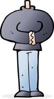 scarabocchio personaggio cartone animato maschio corpo vettore