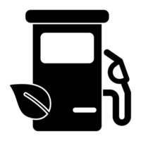 icona di download premium della pompa di benzina vettore