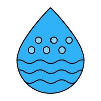 un' Perfetto design icona di acqua vettore