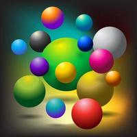 cerchio olografico gradienti impostare, sferico pulsanti. multicolore neon ologramma fluido colore cerchio gradienti, vettore