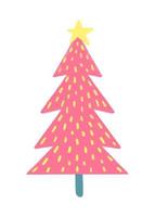 vettore Natale e nuovo anno illustrazione con Natale albero.