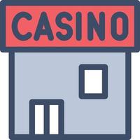 illustrazione vettoriale del casinò su uno sfondo. simboli di qualità premium. icone vettoriali per il concetto e la progettazione grafica.