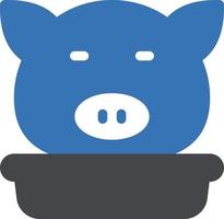 illustrazione vettoriale di maiale su uno sfondo simboli di qualità premium. icone vettoriali per il concetto e la progettazione grafica.