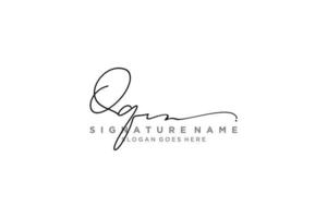 iniziale qq lettera firma logo modello elegante design logo cartello simbolo modello vettore icona
